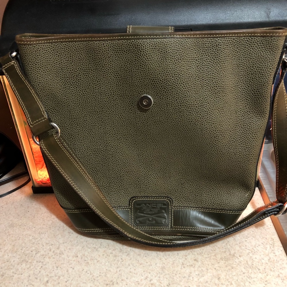Lancel Paris pebbled leather